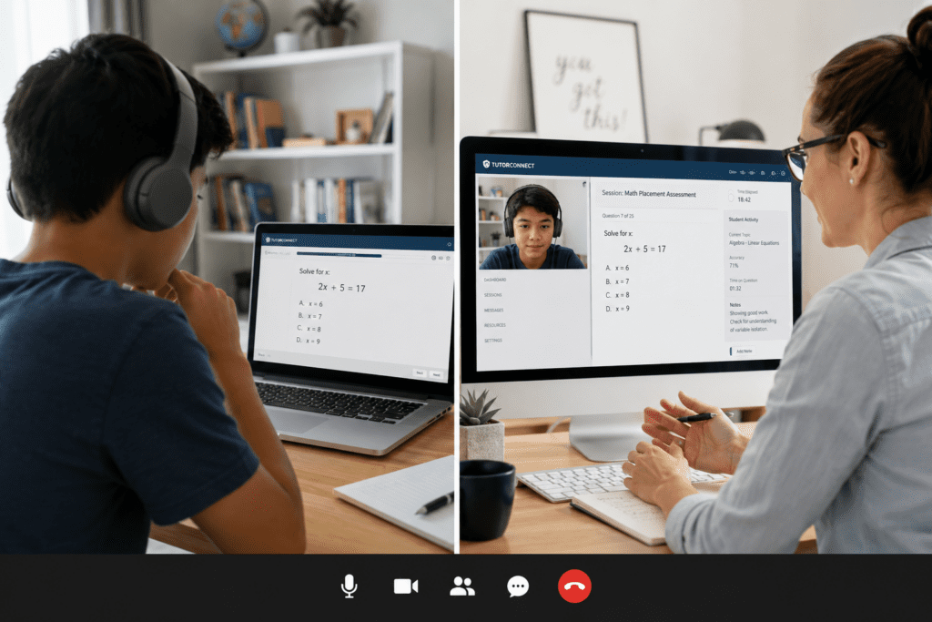Placement Assessment for Math Tutoring